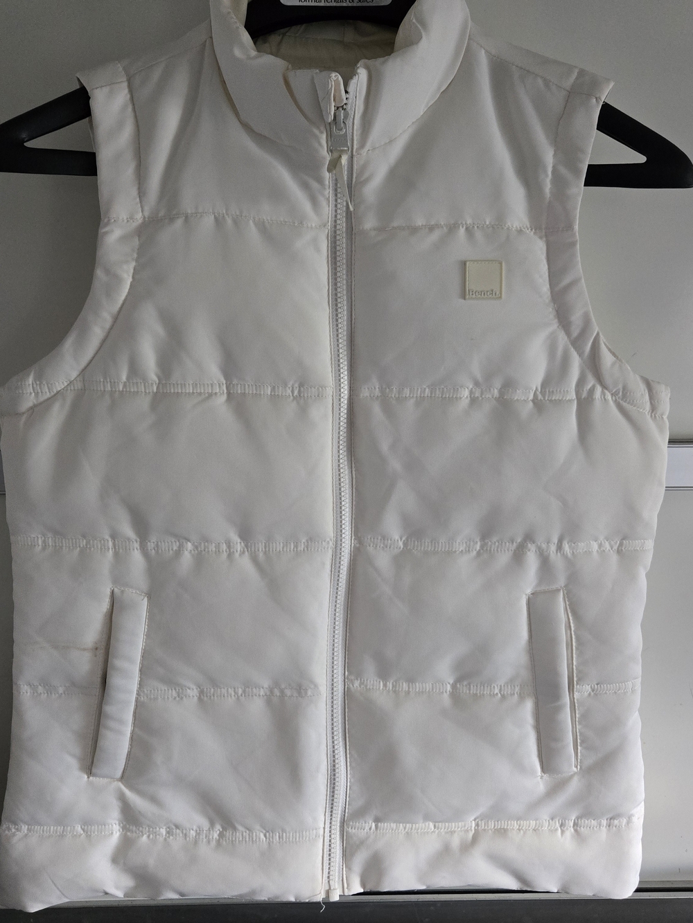Bench White Logo Patch Outerwear